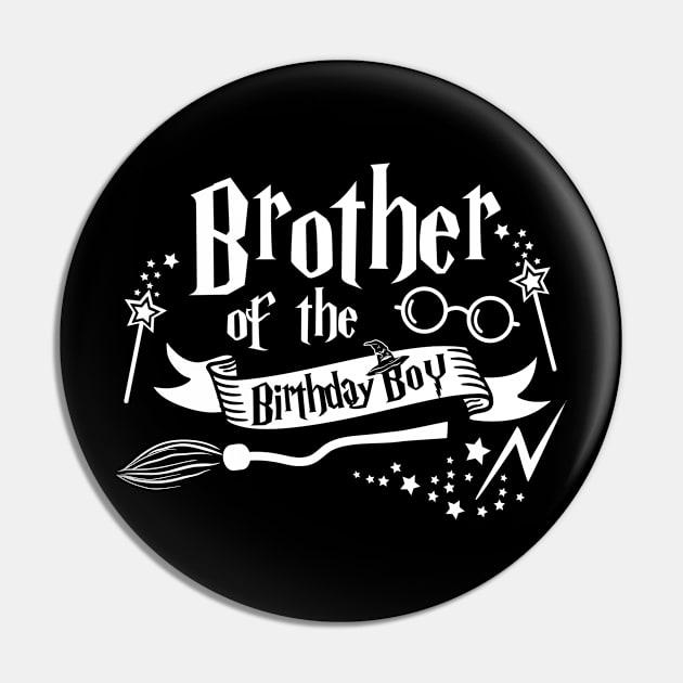 Brother Of The Birthday Boy Gift Magical Birthday Party Pin by ruffianlouse