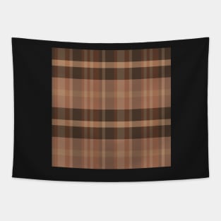 Light Academia Aesthetic Iagan 1 Hand Drawn Textured Plaid Pattern Tapestry