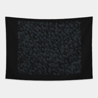 Abstract pattern with black berries Tapestry