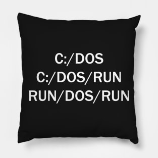 C/DOS/RUN Pillow