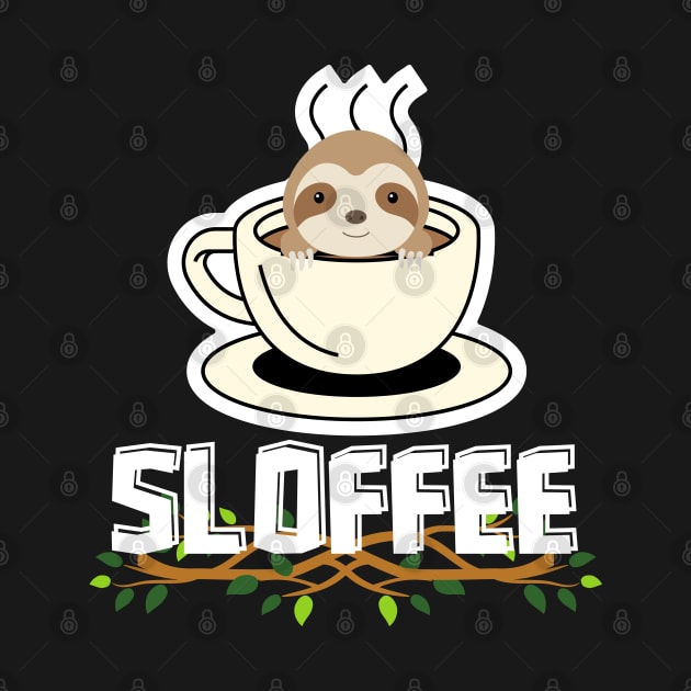 Sloffee Funny Sloth Pun by EACreaTeeve