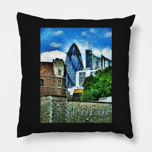 The London Gherkin Pillow