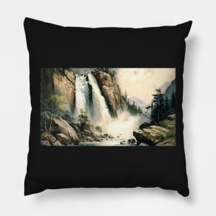 Majestic Waterfall Pillow