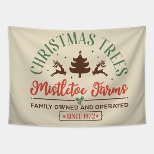 Christmas Trees Mistletoe Farms Tapestry