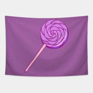 Purple Spiral Lollipop Tapestry