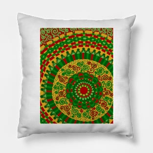 Christmas Mandala Pillow