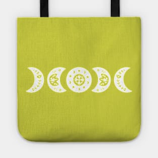 Scandinavian Moon Phases - light Tote