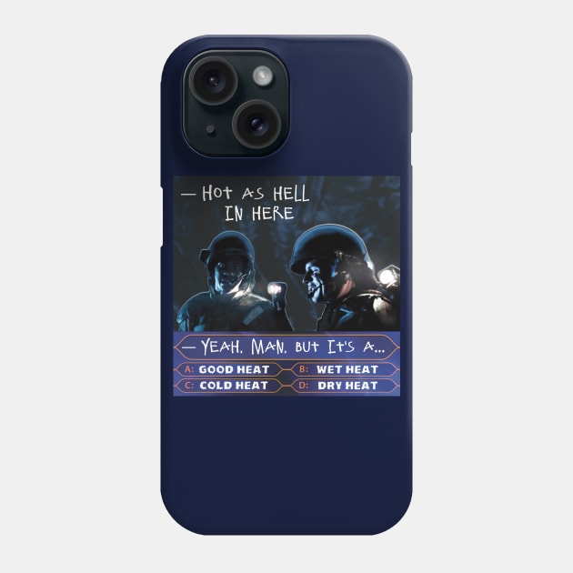 Aliens (1986) Quote: It's a DRY HEAT!  Who Wants to Be a Millionaire Phone Case by SPACE ART & NATURE SHIRTS 