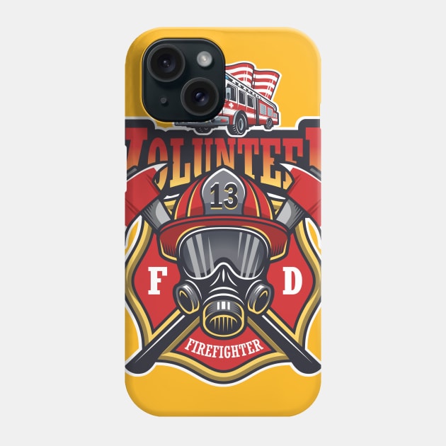 Volunteer Firefighter Phone Case by spicoli13