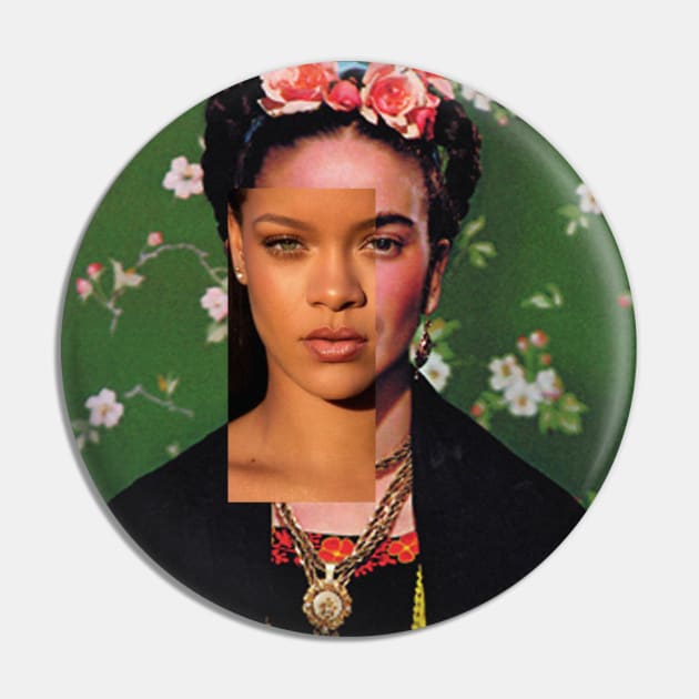 Rihanna x Frida Kahlo Pin by Stupidart1