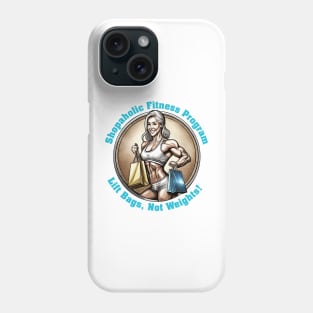 Shopaholic fitness program Phone Case