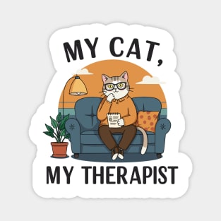 My Cat my Therapist Magnet