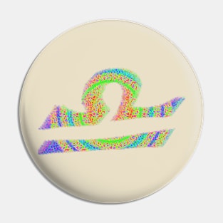 Libra Psychedelic Pin