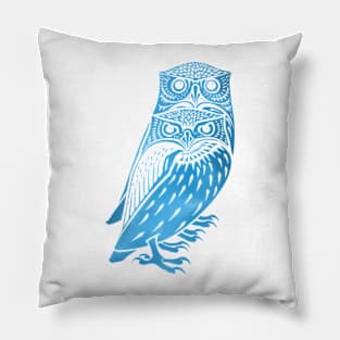 Owl Twins in Thunderstorm Pillow