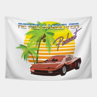 80s Outrunner Summer Logo Tapestry