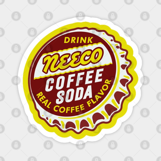 Vintage Neeco Coffee Soda Bottlecap Magnet by StudioPM71