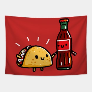 Taco and Cola with real sugar Tapestry