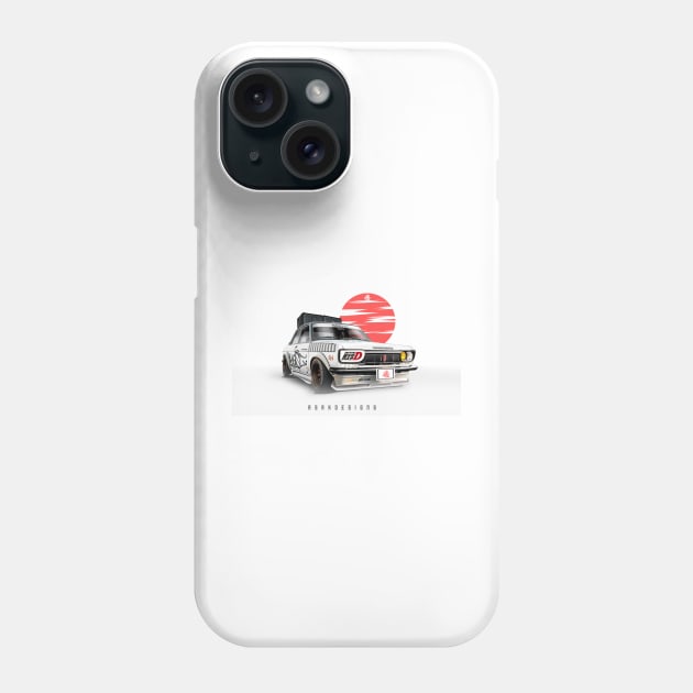 Datsun 510 jdm artwork, widebody design by ASAKDESIGNS. checkout my store for more creative works Phone Case by ASAKDESIGNS