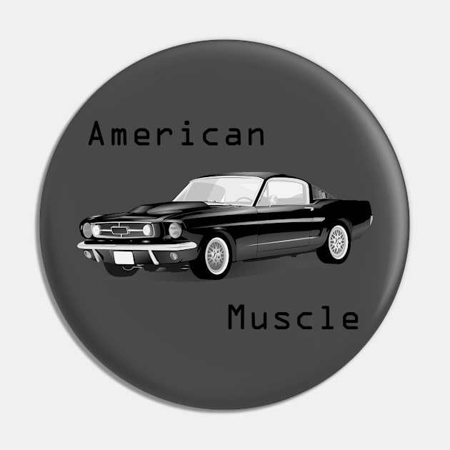 American Muscle Pin by Bayumahardhika