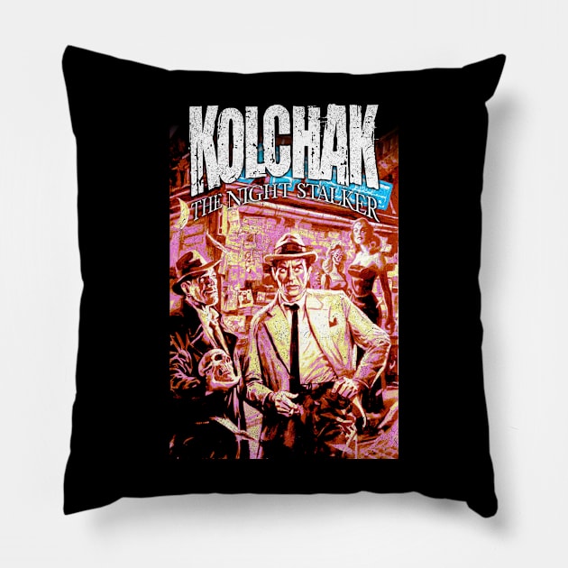 Kolchak Classic Horror Retro Pillow by OrcaDeep