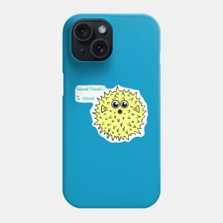 Panicked Puffer Fish Phone Case