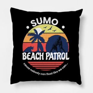 Sumo Beach Patrol Pillow