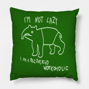 lazy tapir Pillow