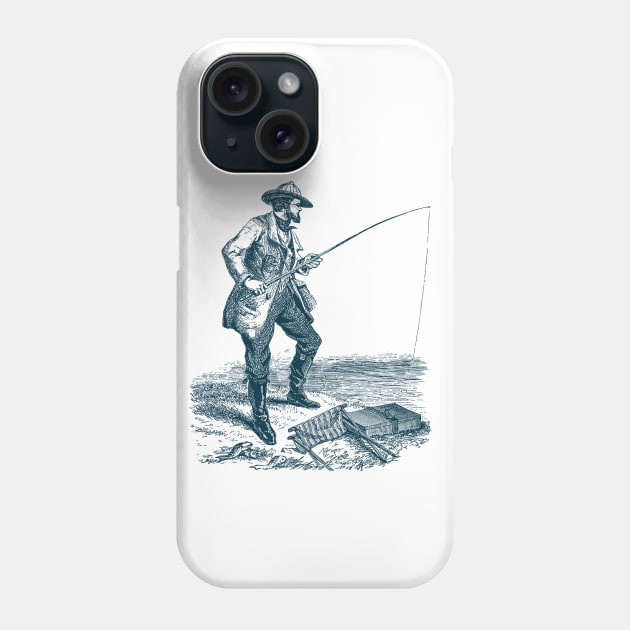 Fishing / Vintage Fisherman / Fishing Design / Fishing Lover / Fisherman gift / Sport Fishing Phone Case by Redboy