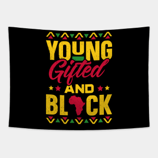 Young Gifted & Black African Pride Black History Tapestry