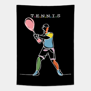 Tennis Sport Tapestry