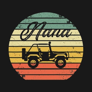 Jeep Nana Vintage Jeep Retro Jeep Sunset Jeep Men/Women/Kid Jeep T-Shirt