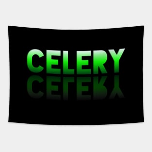 Celery - Healthy Lifestyle - Foodie Food Lover - Graphic Typography Tapestry