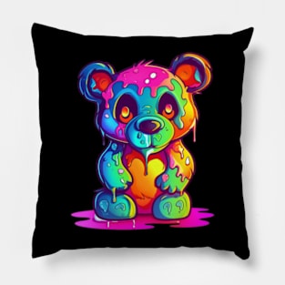 Grunge Teddy Bear Pillow