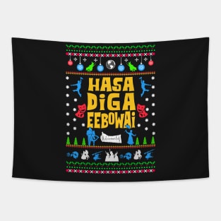 Broadway Ugly Christmas Sweatshirt Tapestry