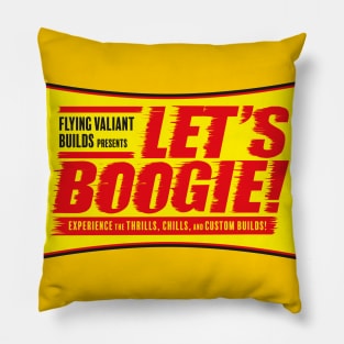 Let's Boogie - 50's Movie Style (Yellow) Pillow