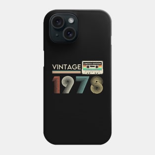 Vintage 1978 Limited Cassette Phone Case