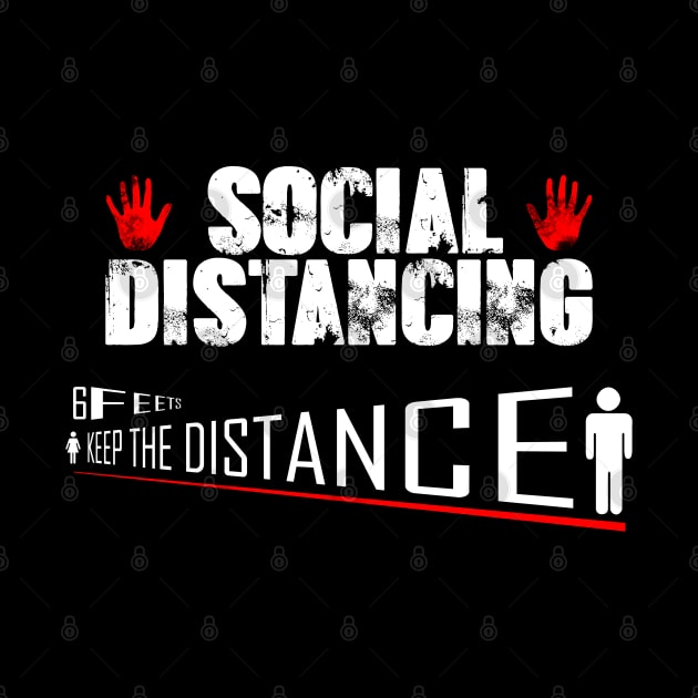 Social distancing keep the distance 6 feets by Your Design