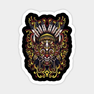 mask dayak Magnet