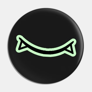 Cute Vamp Smile (mint green) Pin