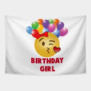 Birthday Girl - Emoji Tapestry