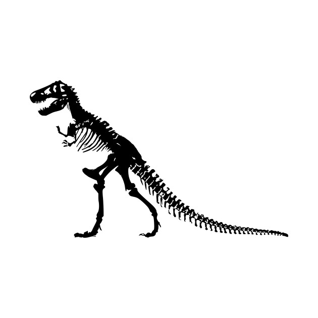 Download T-Rex Dinosaur Skeleton (Skeletal) Silhouette - Dinosaurs ...