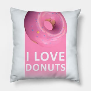 i love donuts Pillow