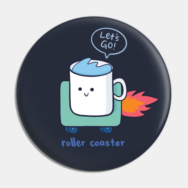 Funny Roller Coaster Pin by awesomesaucebysandy