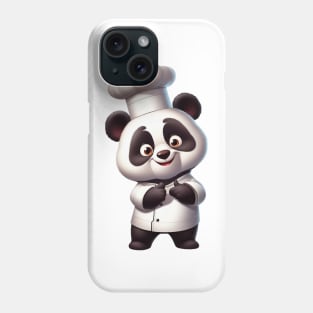 Panda cook illustration Phone Case