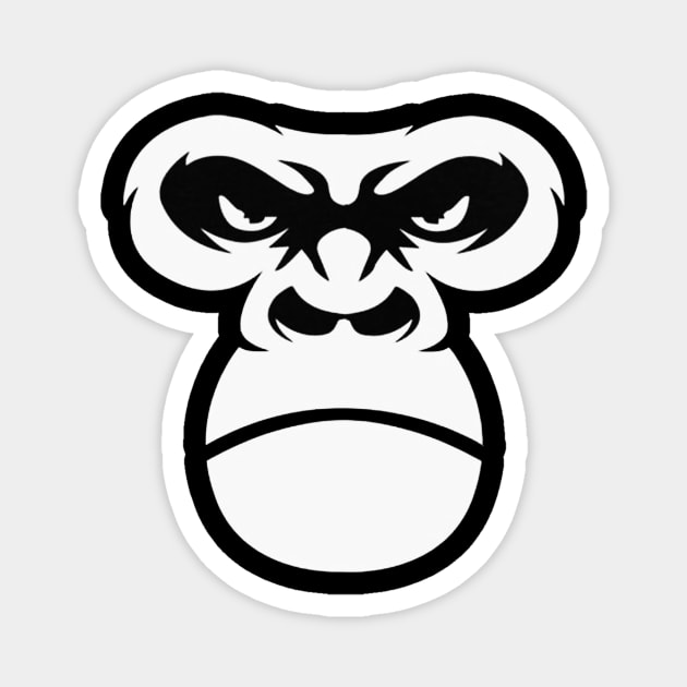 Gorilla Face Magnet by akkadesigns