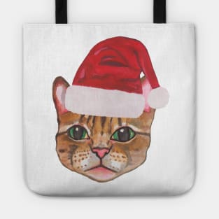 Santa cat Tote