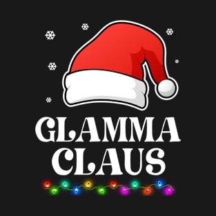 Glamma Claus Christmas Funny Family Matching Pajamas T-Shirt