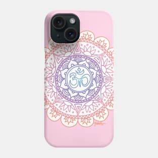 Peach Ohm Mandala Phone Case