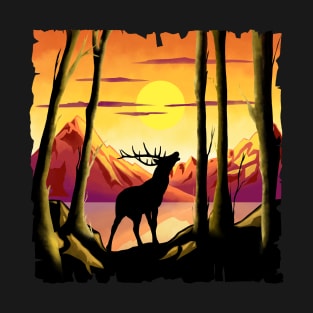 Watch the deer's silhouette T-Shirt