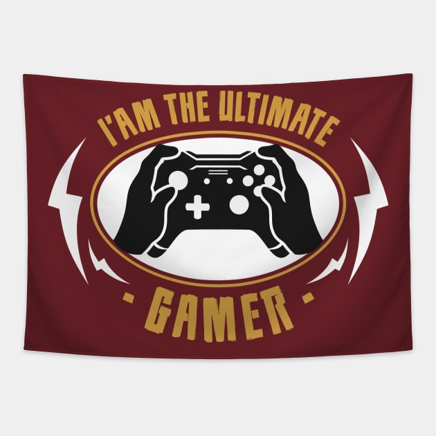 I'AM THE ULTIMATE GAMER, Gift Gaming Tapestry by Fashion Style